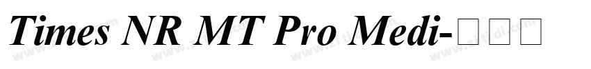 Times NR MT Pro Medi字体转换